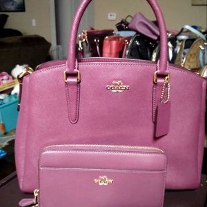 Never used, tags still on it, straps in tact, Coach purse and wallet